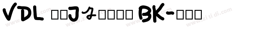 VDL ロゴJrブラック BK字体转换